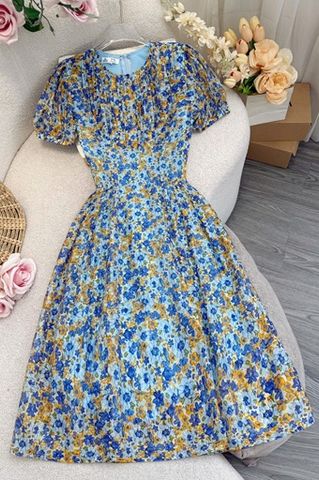 Đầm Tơ Nhật Hoa Thiết Kế TuTu Store Phù Hợp Đi Chơi Dành Cho Nữ - Mã D1111