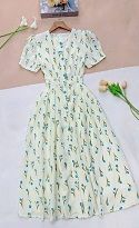 Váy Lụa Xốp Thái Thiết Kế TuTu Store Dành Cho Nữ - Mã D883