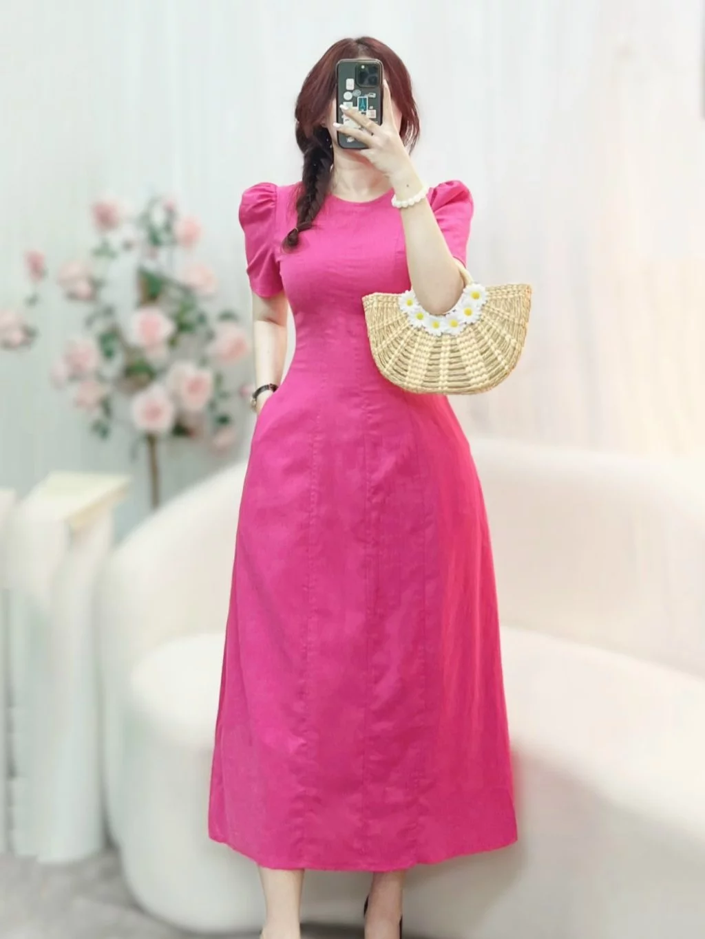 Đầm Dáng Dài Đi Tiệc Đơn Giản Nhẹ Nhàng Thiết Kế TuTu Store - Mã D510