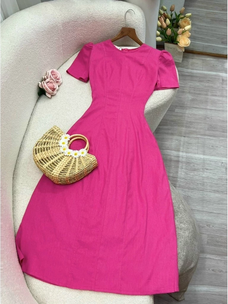 Đầm Dáng Dài Đi Tiệc Đơn Giản Nhẹ Nhàng Thiết Kế TuTu Store - Mã D510