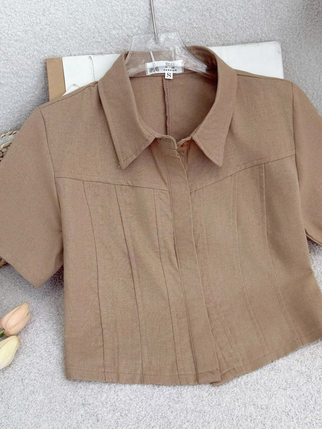 Áo Nữ Hồng Vàng Nâu Xám Thời Trang TuTu Store - Mã AS517