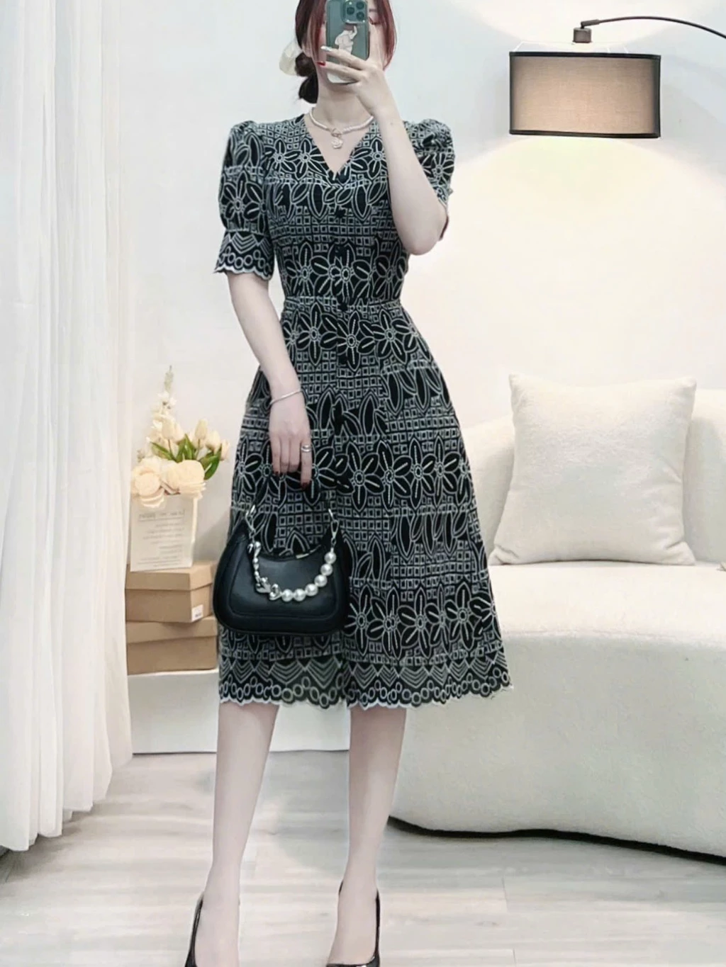 Đầm Thiết Kế Kiểu Dáng TutuStore - Mã Đầm D495