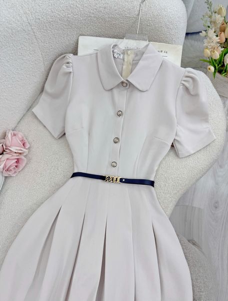 Váy Cotton Hàn Có Cổ Thiết Kế TuTu Store Phù Hợp Đi Tiệc Dành Cho Nữ - Mã D810