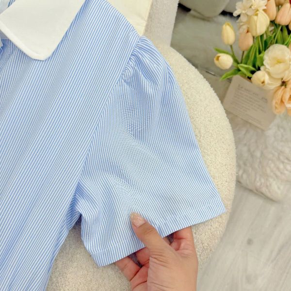 Váy Kate Lụa Sọc Thiết Kế TuTu Store Phù Hợp Đi Chơi Dành Cho Nữ - Mã D828