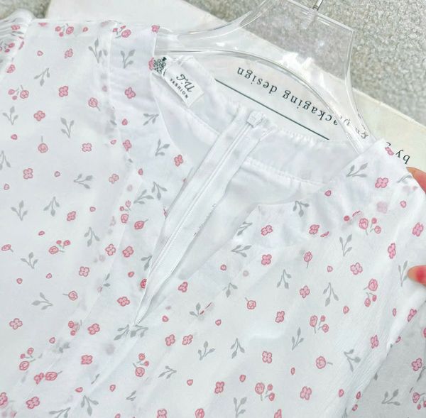 Váy Tơ Nến Cổ V Thiết Kế TuTu Store Dành Cho Nữ Đi Tiệc - Mã D860