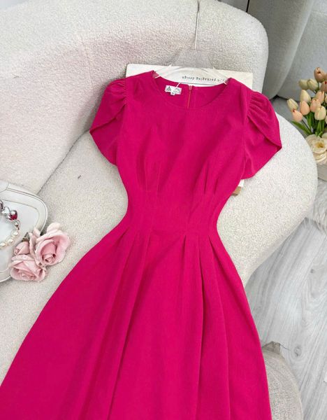 Váy Cotton Xốp Form Trơn Thiết Kế TuTu Store Dành Cho Nữ - Mã D878