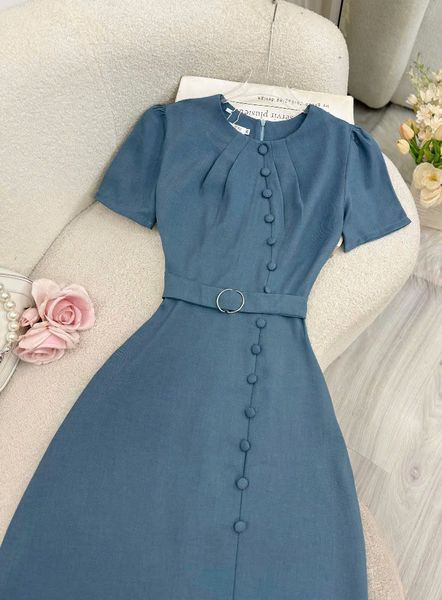 Váy Bố Xước Kiểu Thiết Kế TuTu Store Dành Cho Nữ - Mã D879