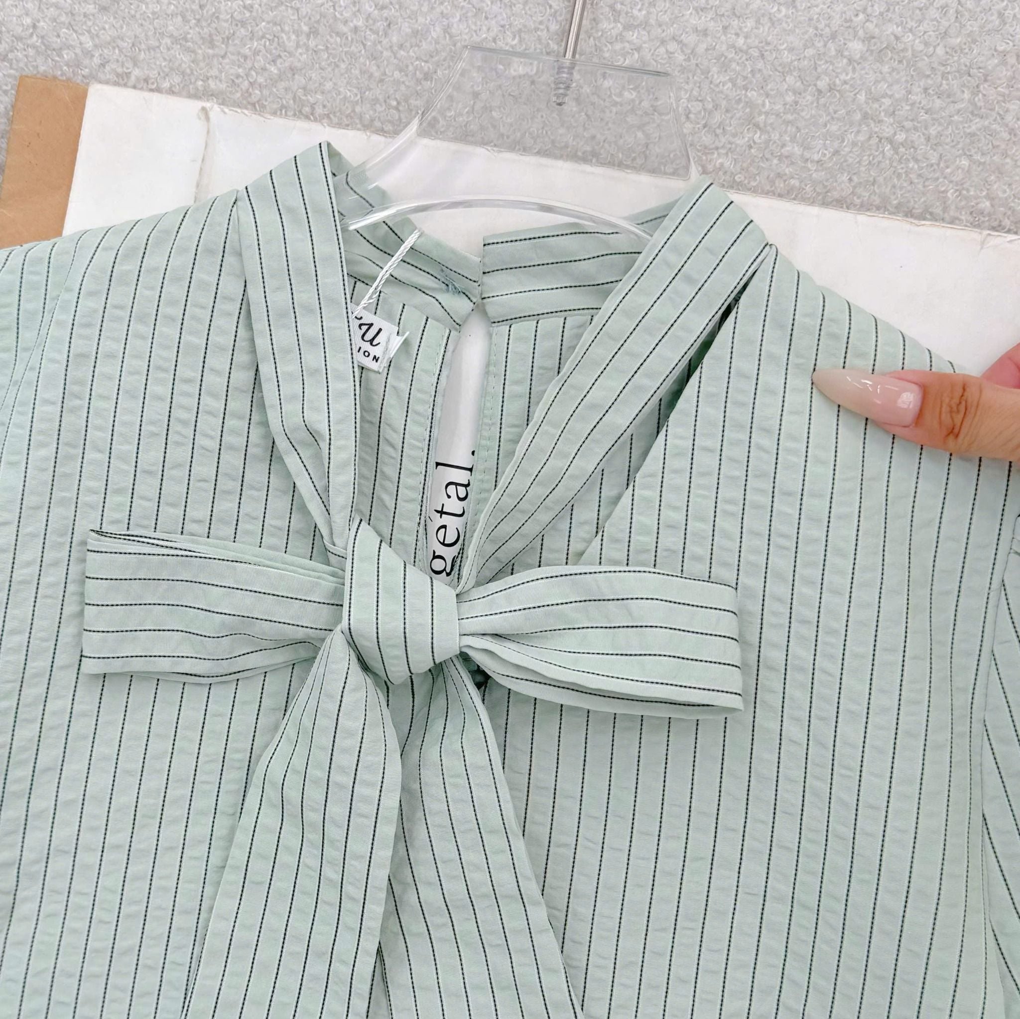 Áo Xô Lenin Cổ Nơ Thiết Kế TuTu Store Phù Hợp Đi Làm Dành Cho Nữ - Mã A547