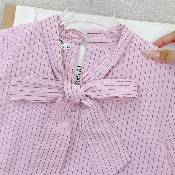 Áo Xô Lenin Cổ Nơ Thiết Kế TuTu Store Phù Hợp Đi Làm Dành Cho Nữ - Mã A547