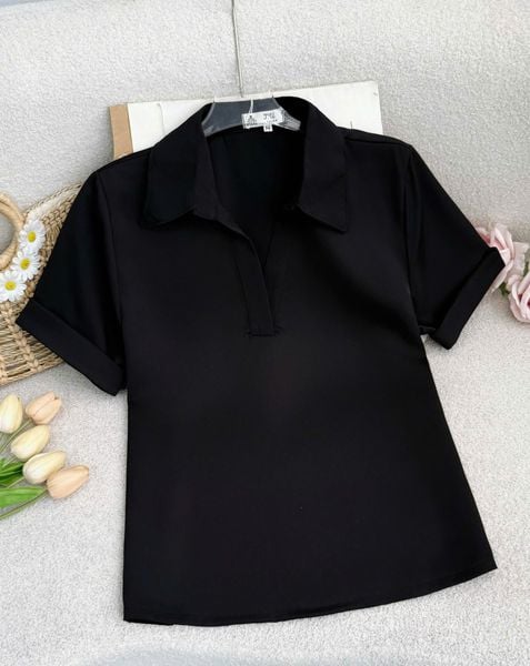 Áo Cotton Chéo Thiết Kế TuTu Store Phù Hợp Đi Làm Dành Cho Nữ - Mã AS578