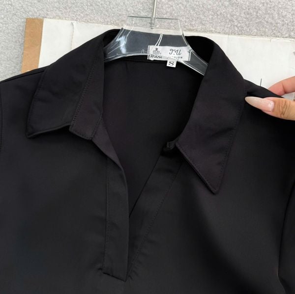 Áo Cotton Chéo Thiết Kế TuTu Store Phù Hợp Đi Làm Dành Cho Nữ - Mã AS578