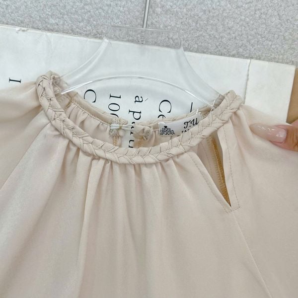 Áo Lụa Hàn Châu Thiết Kế TuTu Store Phù Hợp Đi Làm Dành Cho Nữ - Mã AS572