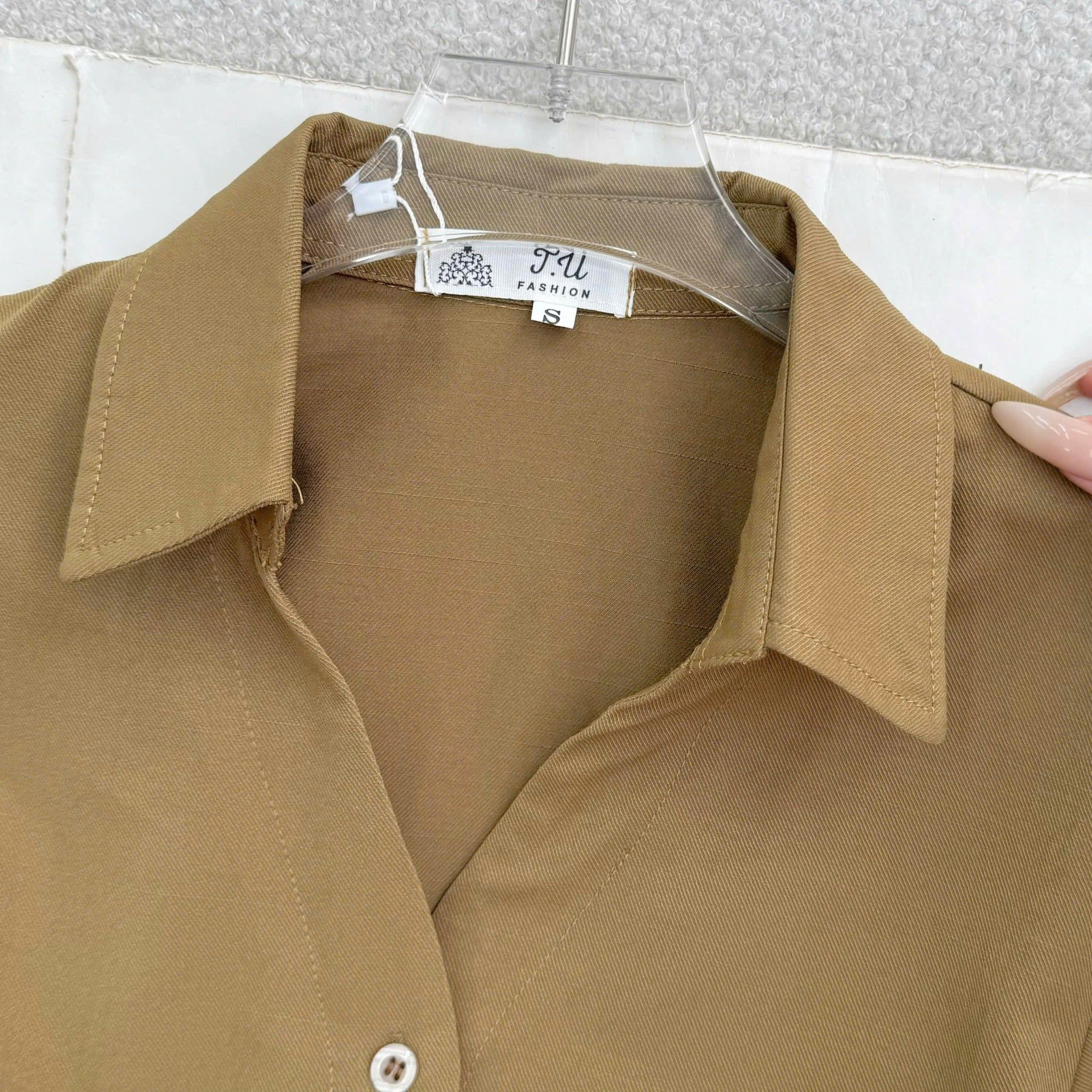 Áo Linen Sứ Gỗ Thiết Kế TuTu Store Phù Hợp Đi Chơi Dành Cho Nữ - Mã A489