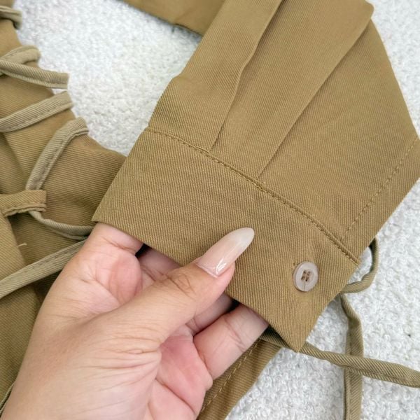 Áo Linen Sứ Gỗ Thiết Kế TuTu Store Phù Hợp Đi Chơi Dành Cho Nữ - Mã A489