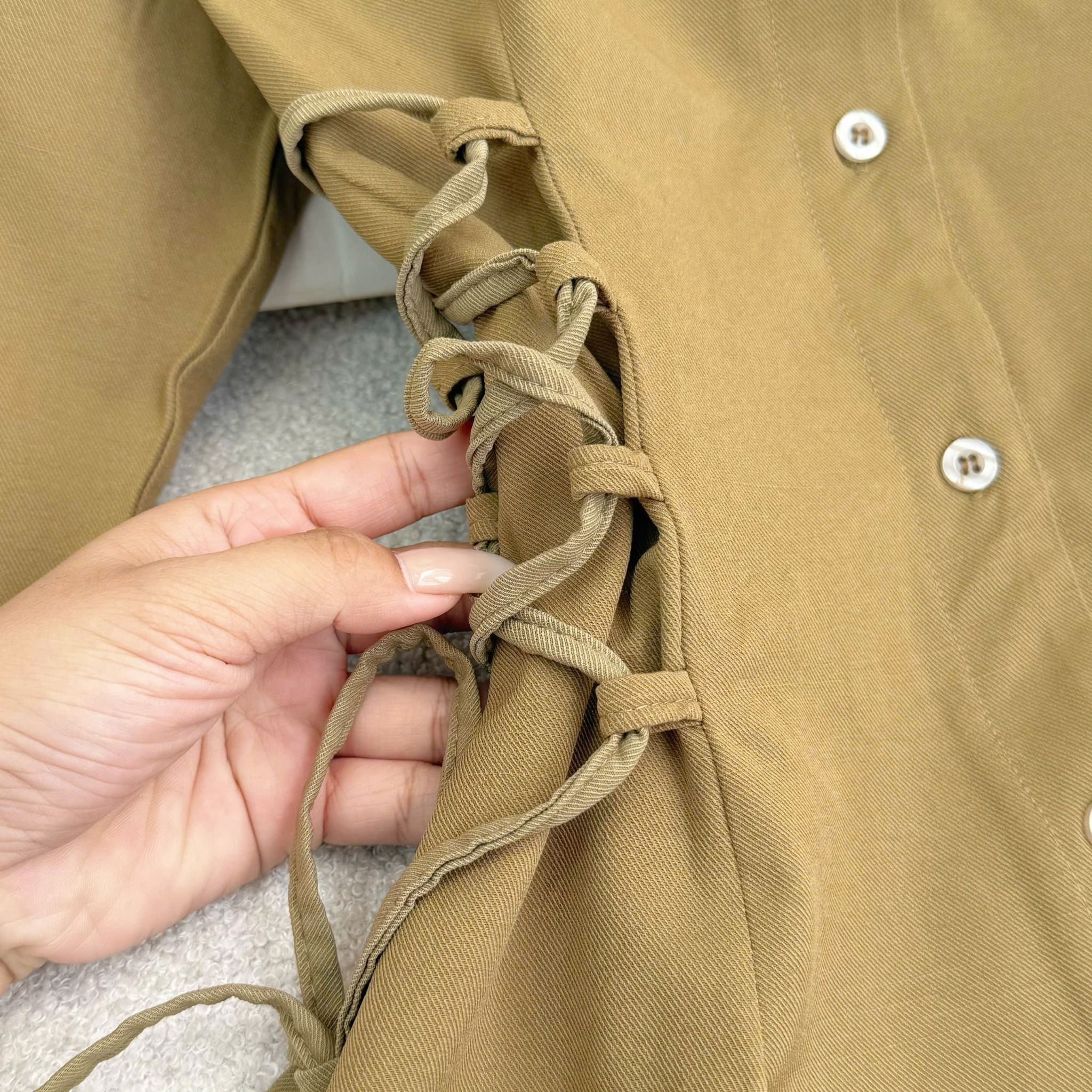 Áo Linen Sứ Gỗ Thiết Kế TuTu Store Phù Hợp Đi Chơi Dành Cho Nữ - Mã A489