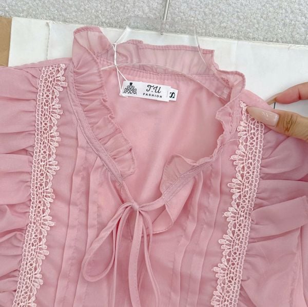 Áo Tơ Ánh Cổ Nơ Thiết Kế TuTu Store Phù Hợp Đi Làm Dành Cho Nữ - Mã A524