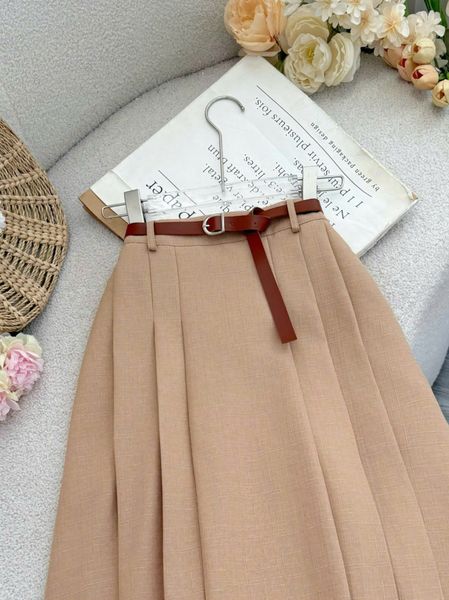 Chân Váy Linen Gân Thiết Kế TuTu Store Phù Hợp Đi Làm Dành Cho Nữ - Mã VS570