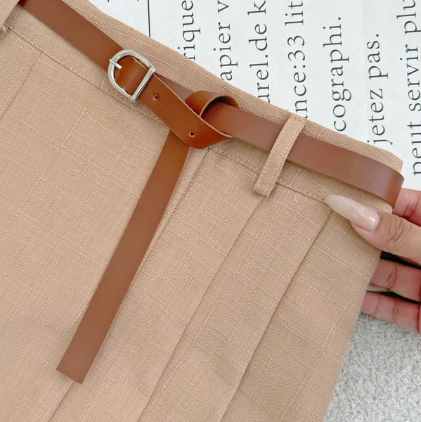 Chân Váy Linen Gân Thiết Kế TuTu Store Phù Hợp Đi Làm Dành Cho Nữ - Mã VS570
