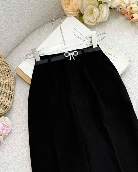 Quần Dài Kaki Nhung Thiết Kế TuTu Store Phù Hợp Công Sở Dành Cho Nữ - Mã Q139