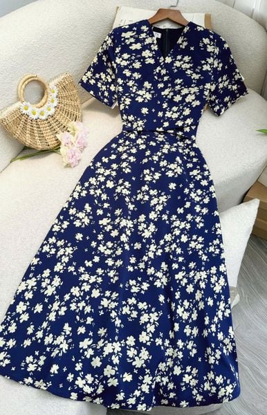 Đầm Lụa Mango Hoa Thiết Kế TuTu Store Phù Hợp Đi Chơi Dành Cho Nữ - Mã D1129