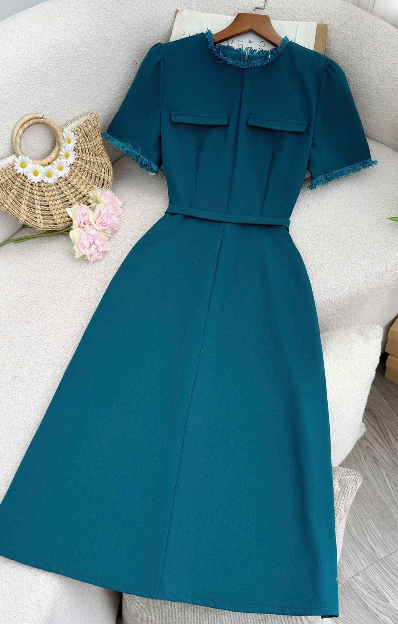 Đầm Cotton Hàn Thiết Kế TuTu Store Phù Hợp Đi Chơi Dành Cho Nữ - Mã D1157