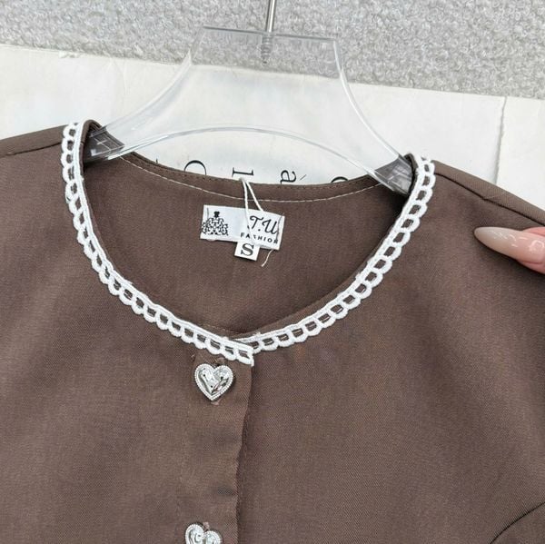 Áo Cotton Hàn Thiết Kế TuTu Store Phù Hợp Đi Làm Dành Cho Nữ - Mã AS591