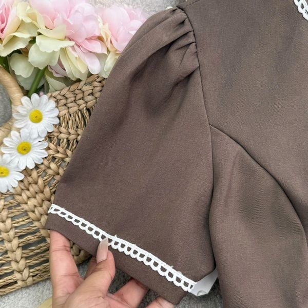 Áo Cotton Hàn Thiết Kế TuTu Store Phù Hợp Đi Làm Dành Cho Nữ - Mã AS591