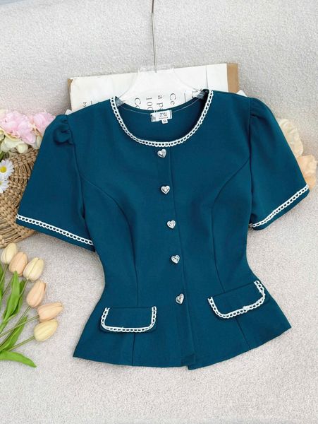 Áo Cotton Hàn Thiết Kế TuTu Store Phù Hợp Đi Làm Dành Cho Nữ - Mã AS591