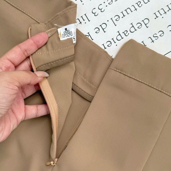 Quần Cotton Chéo Thiết Kế TuTu Store Phù Hợp Đi Làm Dành Cho Nữ - Mã QS587