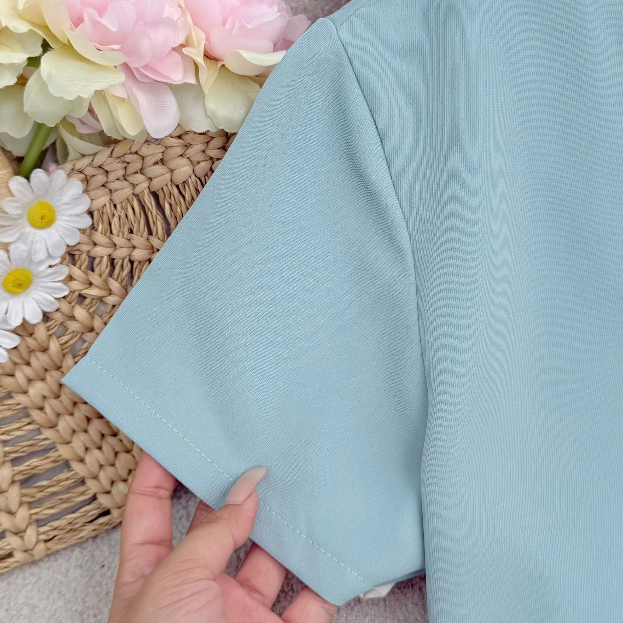 Áo Cotton Chéo Thiết Kế TuTu Store Phù Hợp Đi Chơi Dành Cho Nữ - Mã AS587