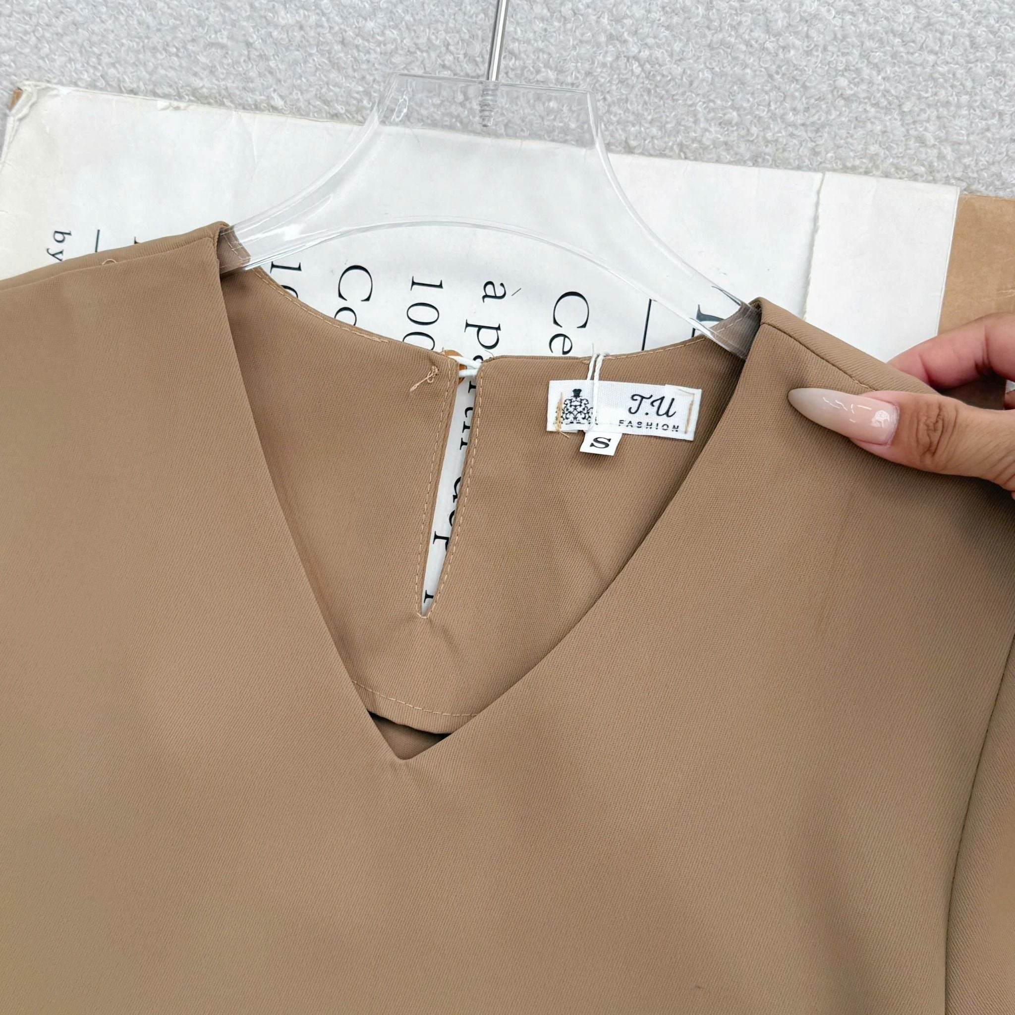 Áo Cotton Chéo Thiết Kế TuTu Store Phù Hợp Đi Chơi Dành Cho Nữ - Mã AS587