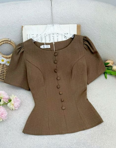 Áo Bố Xược Peplum Thiết Kế TuTu Store Phù Hợp Đi Làm Dành Cho Nữ - Mã A568