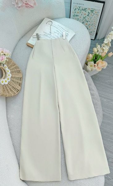 Quần Dài Cotton Chéo Công Sở Phù Hợp Đi Chơi Thiết Kế TuTu Store Dành Cho Nữ -Mã Q127