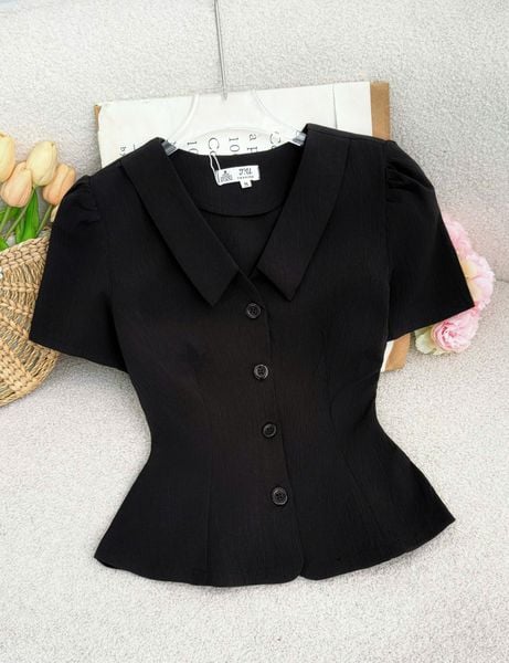 Áo Cotton Xốp Peplum Thiết Kế TuTu Store Phù Hợp Đi Làm Dành Cho Nữ - Mã A548