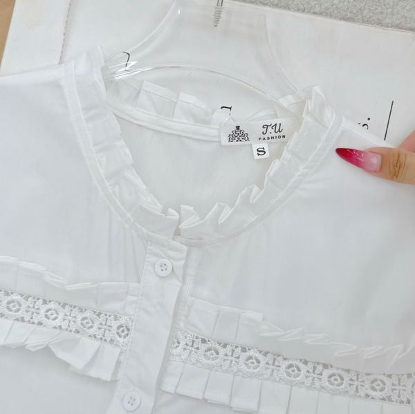 Áo Cotton Bột Thiết Kế TuTu Store Phù Hợp Đi Làm Dành Cho Nữ - Mã AS570