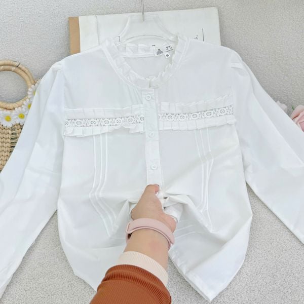 Áo Cotton Bột Thiết Kế TuTu Store Phù Hợp Đi Làm Dành Cho Nữ - Mã AS570