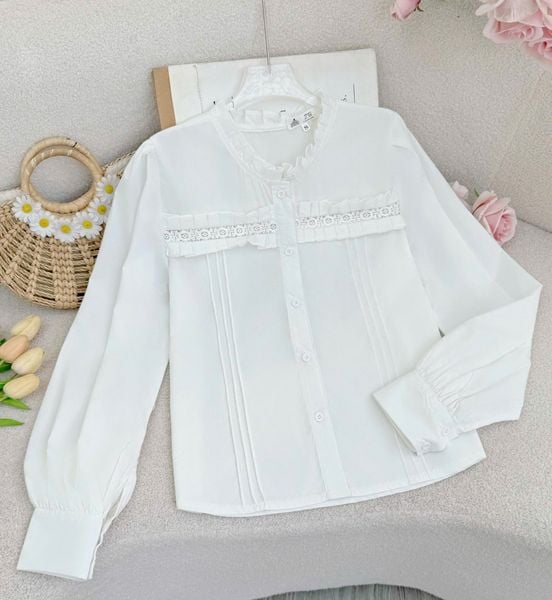Áo Cotton Bột Thiết Kế TuTu Store Phù Hợp Đi Làm Dành Cho Nữ - Mã AS570