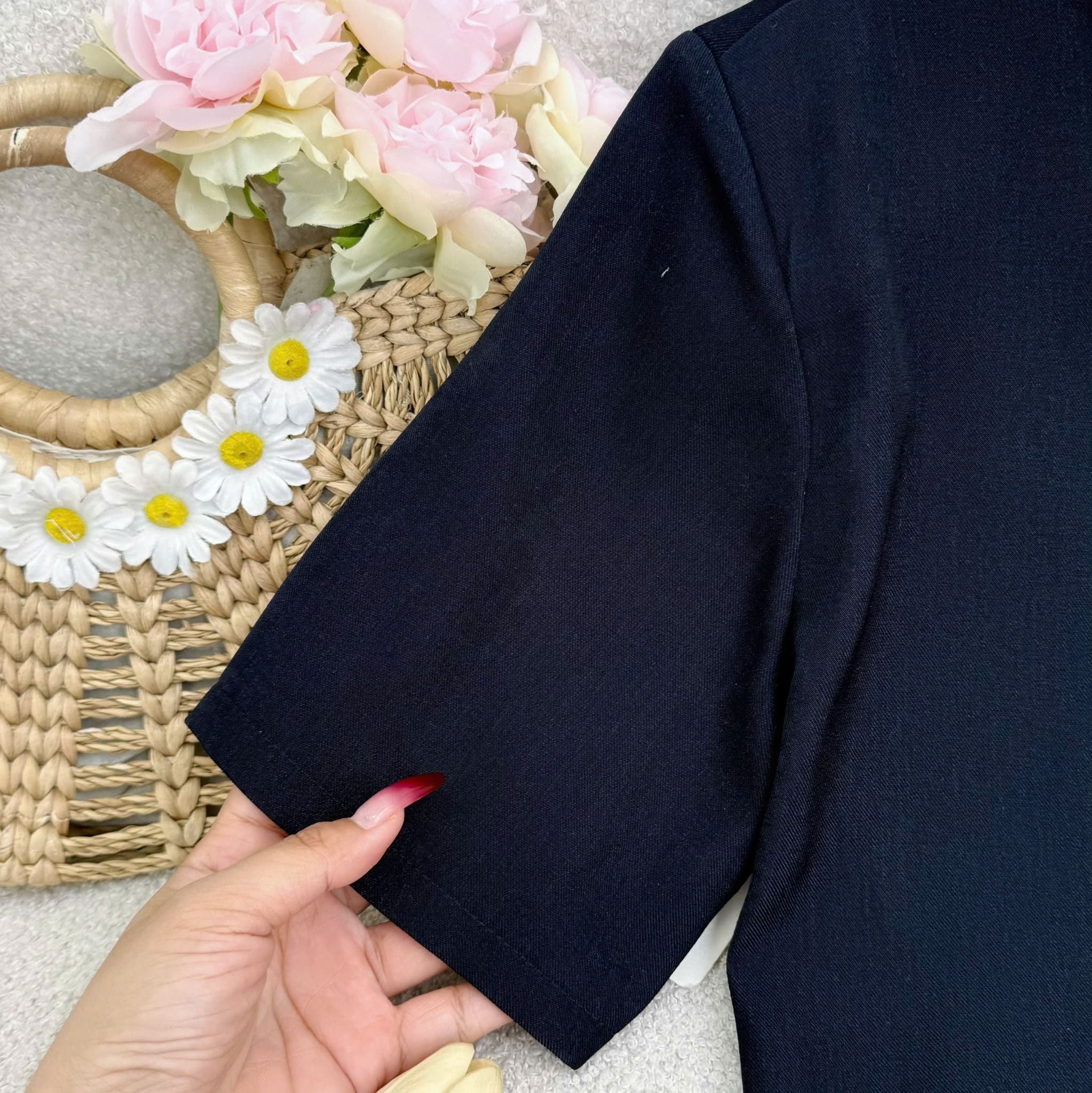 Áo Chéo Nhung Hàn Thiết Kế TuTu Store Phù Hợp Đi Làm Dành Cho Nữ - Mã AS574