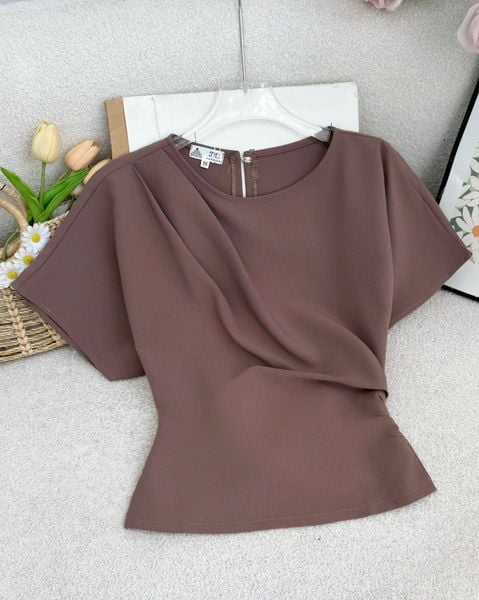 Áo Cotton Hàn Thiết Kế TuTu Store Phù Hợp Đi Làm Dành Cho Nữ - Mã AS582