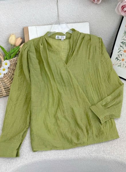 Áo Tơ Nhăn Thiết Kế TuTu Store Phù Hợp Đi Làm Dành Cho Nữ - Mã AS579