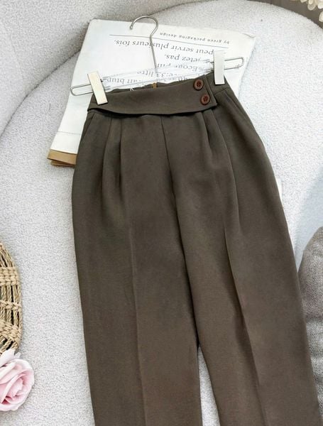 Quần Kaki Nhung Thiết Kế TuTu Store Phù Hợp Đi Làm Dành Cho Nữ - Mã QS571