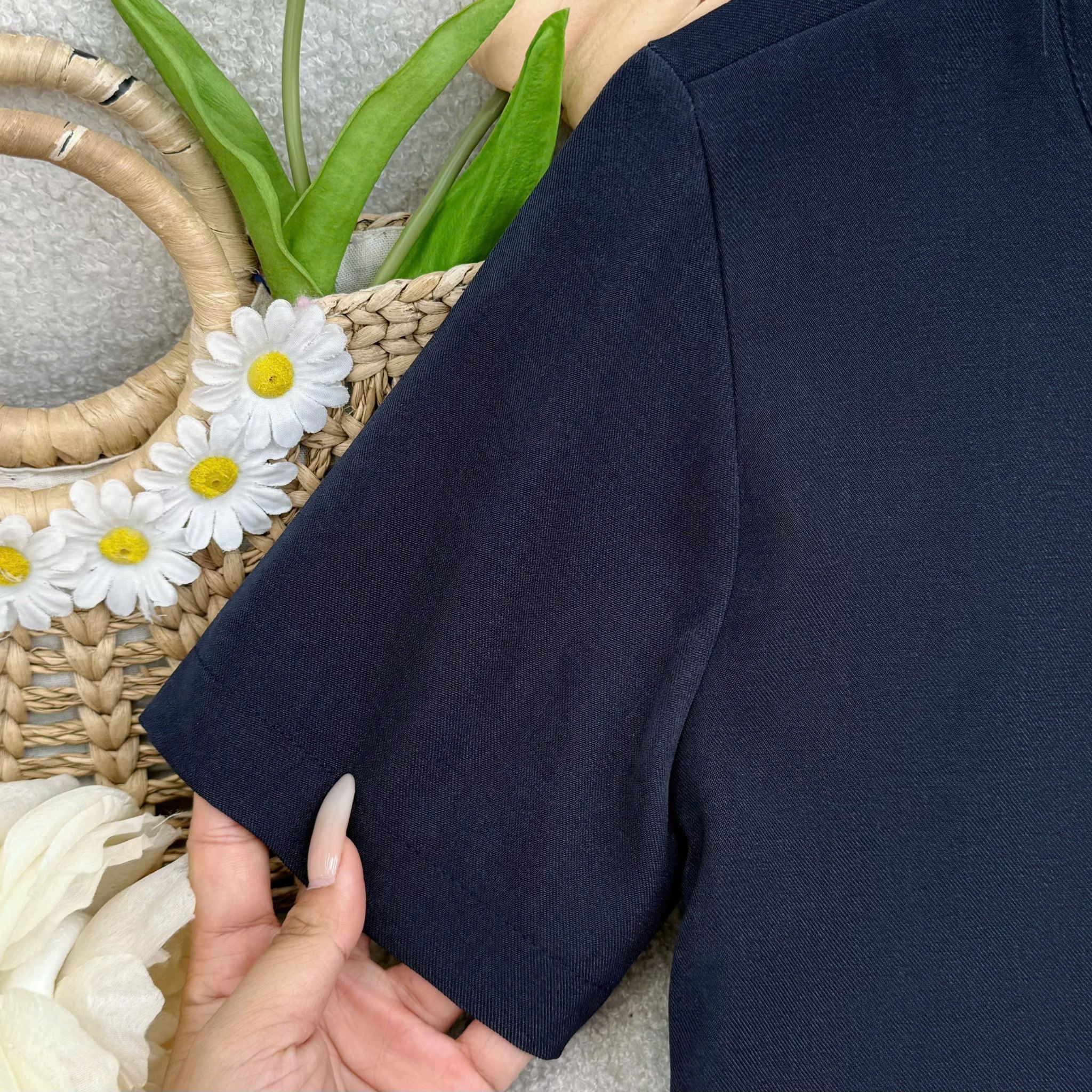 Áo Chéo Nhung Hàn Thiết Kế TuTu Store Phù Hợp Đi Làm Dành Cho Nữ - Mã AS585