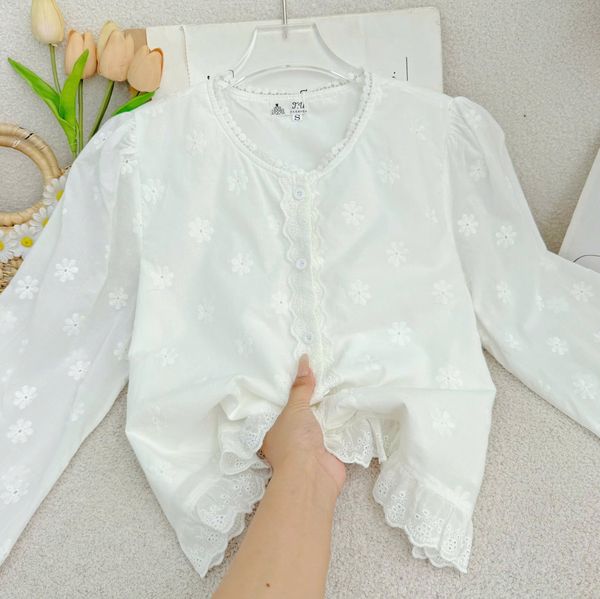 Áo Kate Thêu Thiết Kế TuTu Store Phù Hợp Đi Làm Dành Cho Nữ - Mã A559