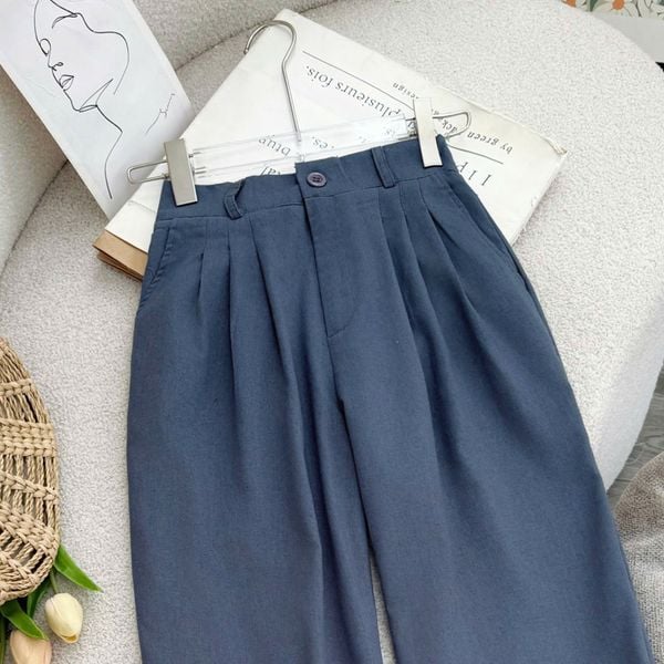 Quần Linen Cotton Thiết Kế TuTu Store Phù Hợp Đi Làm Dành Cho Nữ - Mã QS583