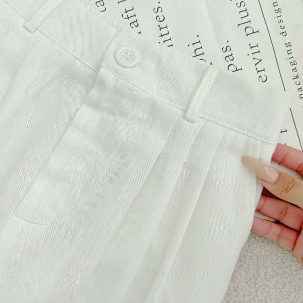 Quần Linen Cotton Thiết Kế TuTu Store Phù Hợp Đi Làm Dành Cho Nữ - Mã QS583