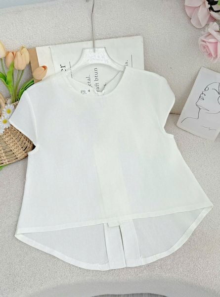 Áo Linen Cotton Thiết Kế TuTu Store Phù Hợp Đi Làm Dành Cho Nữ - Mã AS583