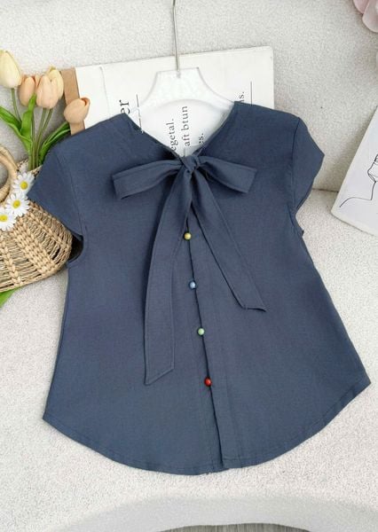 Áo Linen Cotton Thiết Kế TuTu Store Phù Hợp Đi Làm Dành Cho Nữ - Mã AS583