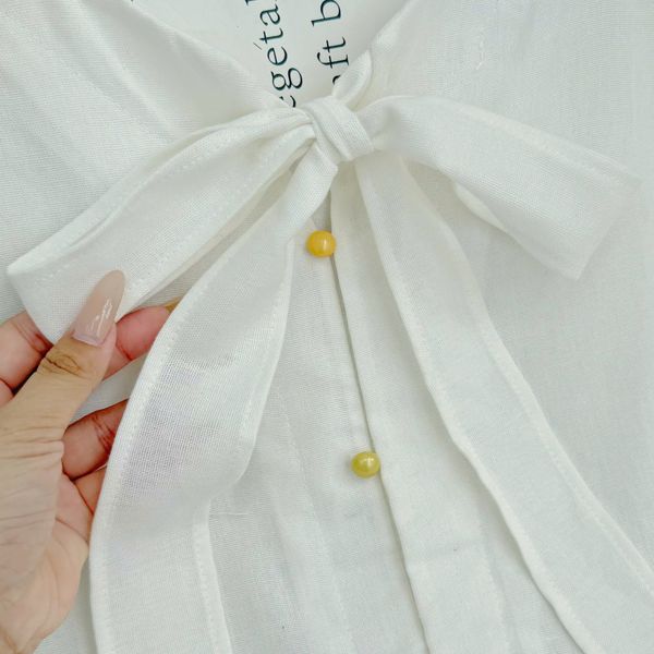 Áo Linen Cotton Thiết Kế TuTu Store Phù Hợp Đi Làm Dành Cho Nữ - Mã AS583