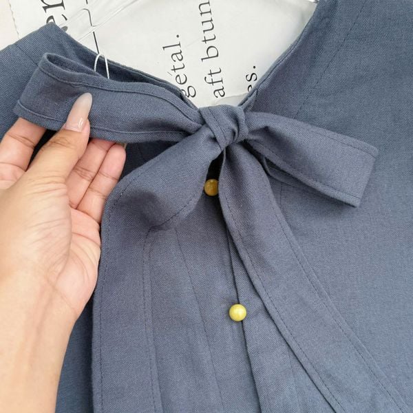 Áo Linen Cotton Thiết Kế TuTu Store Phù Hợp Đi Làm Dành Cho Nữ - Mã AS583