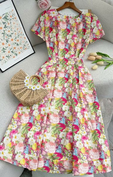 Đầm Lụa Nhật Thiết Kế TuTu Store Phù Hợp Đi Chơi Dành Cho Nữ - Mã D1175